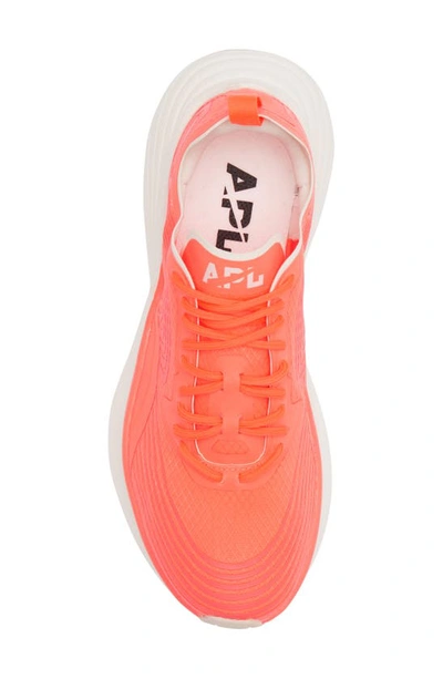 Apl Athletic Propulsion Labs Streamline Running Shoe In Laser Red / Pristine / White