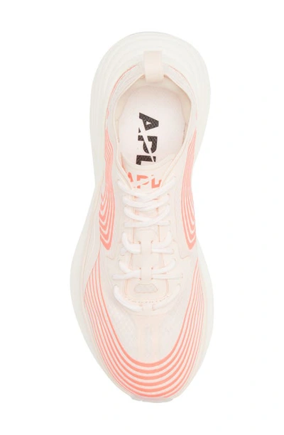Shop Apl Athletic Propulsion Labs Streamline Running Shoe In Creme / Magma / White