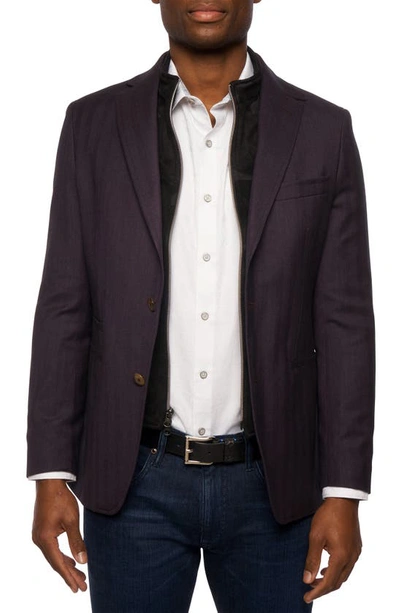 Shop Robert Graham Uptown Viii Wool Blend Sport Coat In Dark Purple