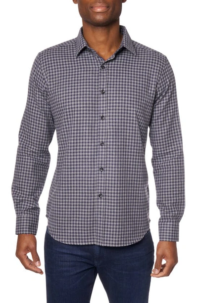 Shop Robert Graham Eratos Check Flannel Button-up Shirt In Navy