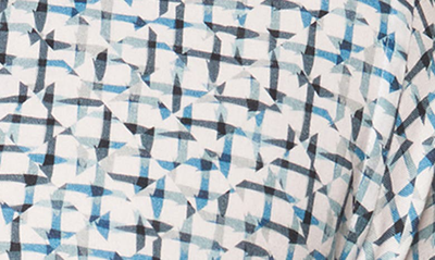 Robert Graham Kerberos Geo Print Button-up Shirt In Teal