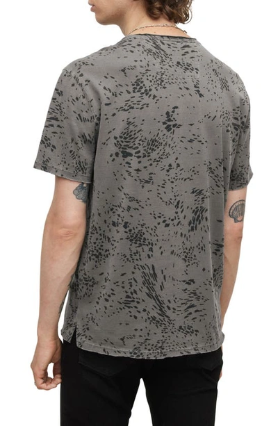 Shop John Varvatos Hester Swirling Cheetah Print T-shirt In Grey