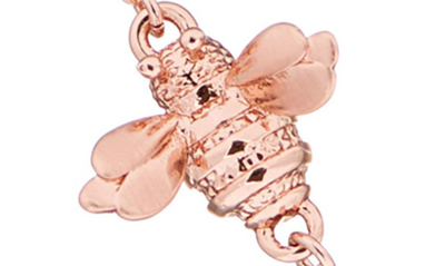 Shop Ted Baker Beedina Bumble Bee Bracelet In Rose Gold