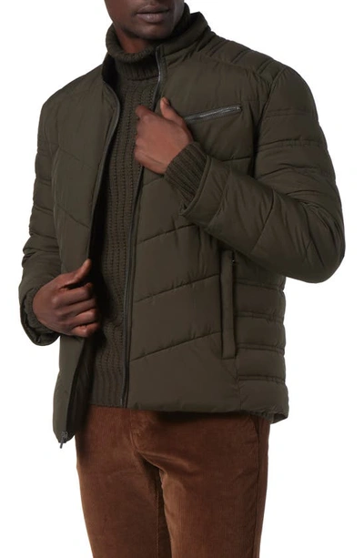 Shop Andrew Marc Winslow Quilted Jacket In Juniper