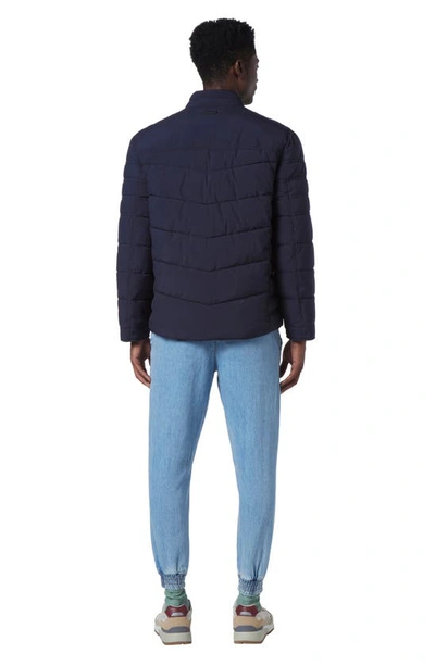 Shop Andrew Marc Winslow Quilted Jacket In Navy
