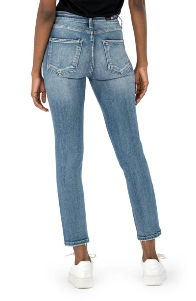 Kut From The Kloth Naomi Fab Ab High Waist Ankle Slim Straight Leg Jeans In Gem