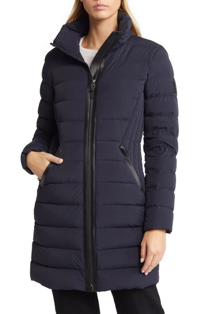 Shop Mackage Farren Water Repellent Down Coat In Navy