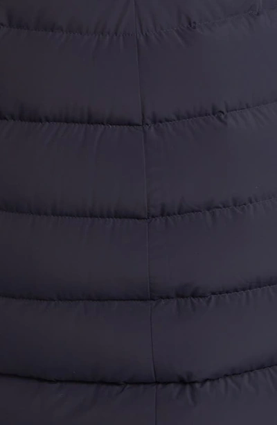 Mackage Farren Detachable-hood Lightweight Down Coat In Navy