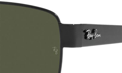 Ray Ban 61mm Pillow Sunglasses In Black
