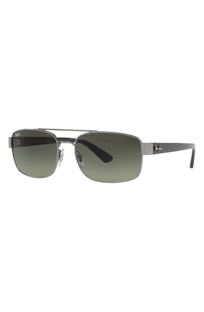 Ray Ban 61mm Pillow Sunglasses In Gunmetal