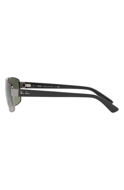 Ray Ban 61mm Pillow Sunglasses In Gunmetal