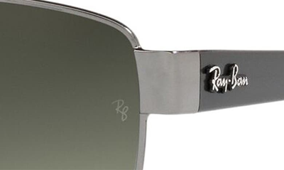 Ray Ban 61mm Pillow Sunglasses In Gunmetal