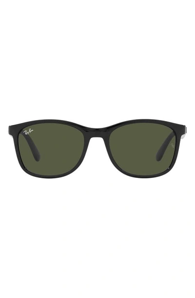 Shop Ray Ban Ray-ban 56mm Square Sunglasses In Black