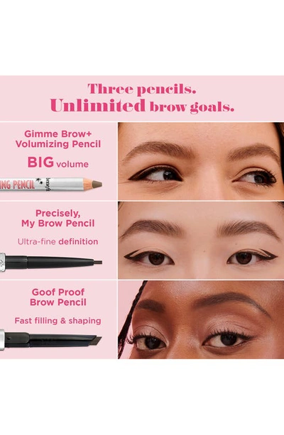 Shop Benefit Cosmetics Gimme Brow+ Volumizing Fiber Eyebrow Pencil, 0.04 oz In Grey