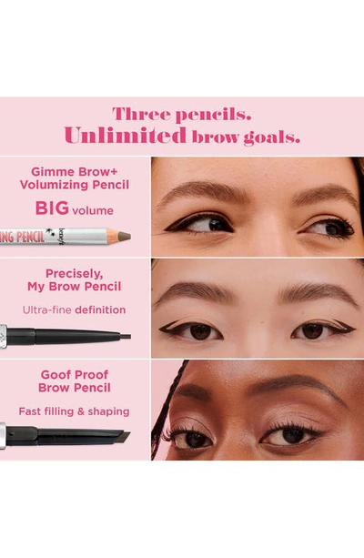 Shop Benefit Cosmetics Gimme Brow+ Volumizing Fiber Eyebrow Pencil In Grey