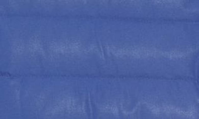 Shop Emporio Armani Down Puffer Coat In Solid Medium Blue