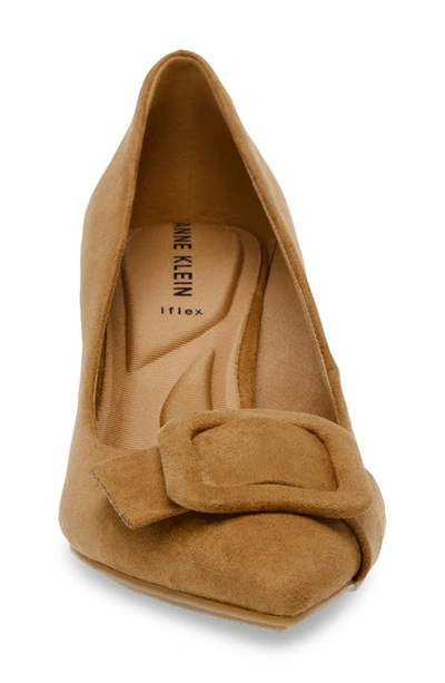 Shop Anne Klein Baretta Buckle Pump In Sand