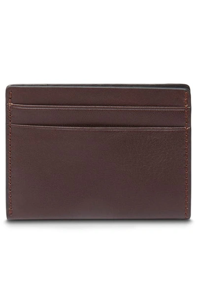 Shop Bosca Weekend Leather Wallet In Dark Brown