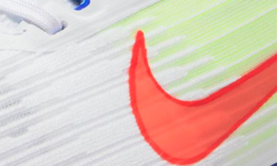 Shop Nike Air Winflo 9 Running Shoe In White/ Crimson/ Blue/ Volt