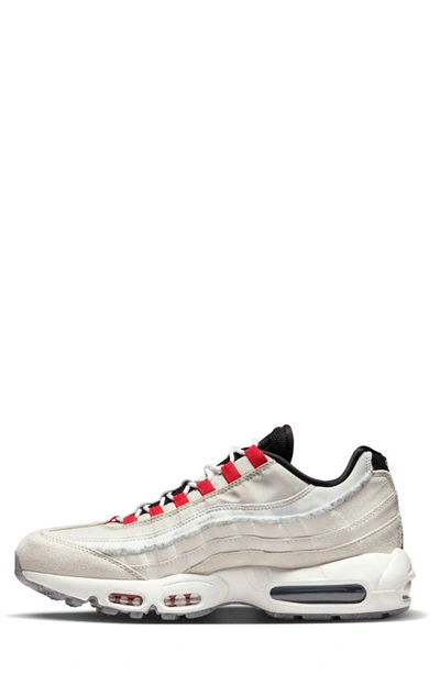 Shop Nike Air Max 95 Se Sneaker In Bone/ Habanero Red/ Black