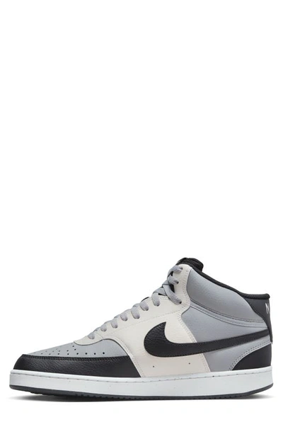 Shop Nike Court Vision Mid Next Nature Mid Top Sneaker In Smoke Grey/ Black/ Sail