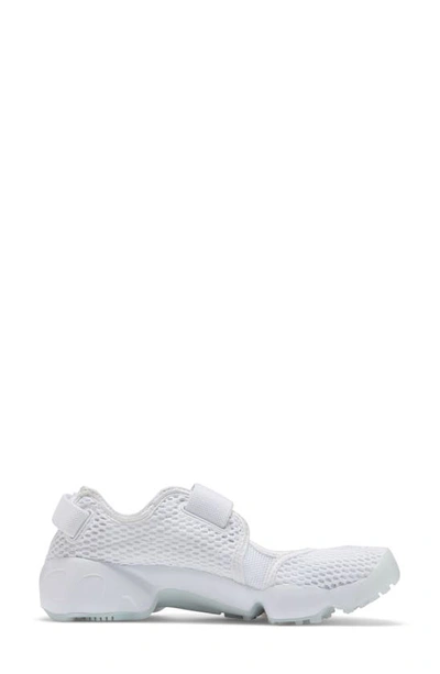 Shop Nike Air Rift Breathe Sneaker In White/ Pure Platinum