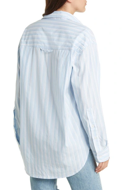 Shop Citizens Of Humanity Kayla Stripe Button-up Shirt In Mrino Stripe