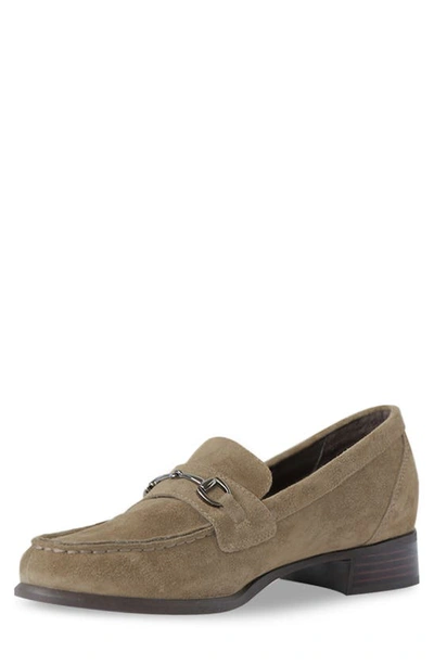 Shop Munro Gryffin Leather Loafer In Toasted Sesame Suede