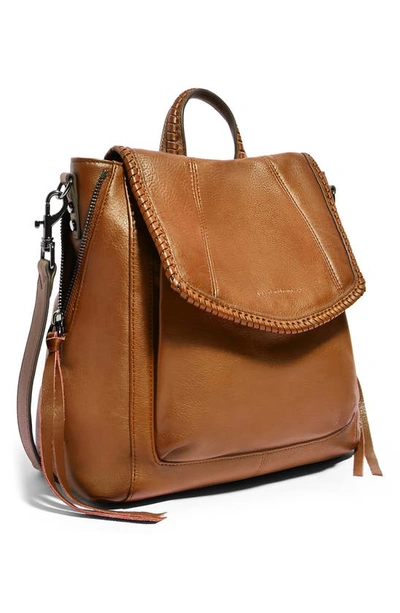 Shop Aimee Kestenberg All For Love Convertible Leather Backpack In Chestnut W/ Gunmetal