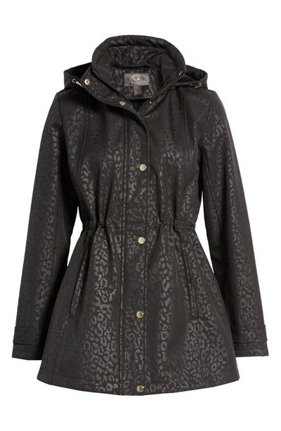 Shop Gallery Soft Shell Water Resistant Raincoat In Leopard