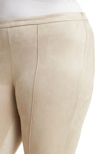 Vince Camuto Faux Suede Leggings In Latte