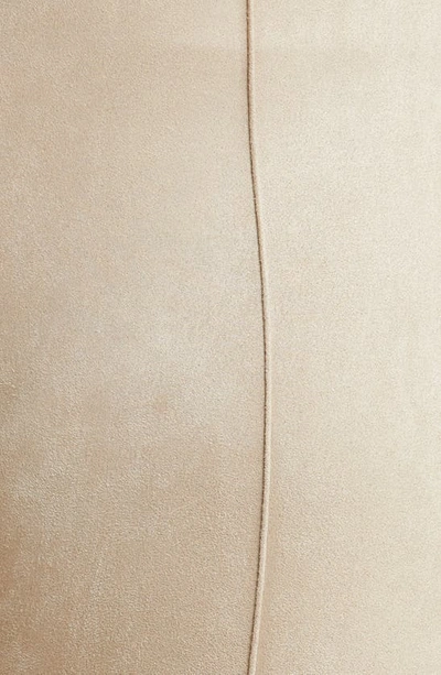 Vince Camuto Faux Suede Leggings In Latte