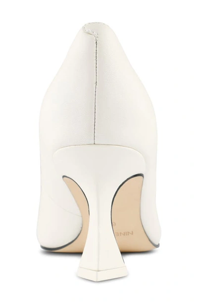 Shop Nine West Workin Pointed Toe Pump In Cream Leather