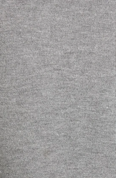 Shop Donna Karan Woman Cutout Halter Long Sleeve Sweater In Heather Grey
