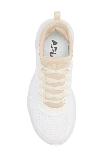 Shop Apl Athletic Propulsion Labs Techloom Tracer Knit Training Shoe In Beach / Pristine / White
