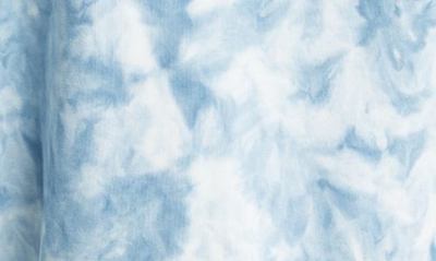 Polo Ralph Lauren Tie Dye Fleece Hoodie In Light Navy Cloud Wash