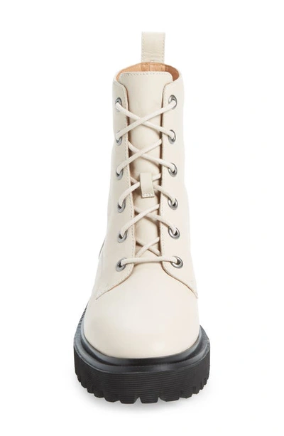 Shop Madewell The Rayna Lace-up Boot In Harvest Moon