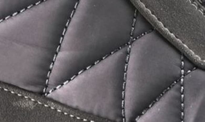 Flexus By Spring Step Lake Effect Waterproof Faux Fur Lined Quilted Snow Bootie In Grey