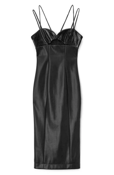 Shop Staud Sketching Sheath Dress In Black