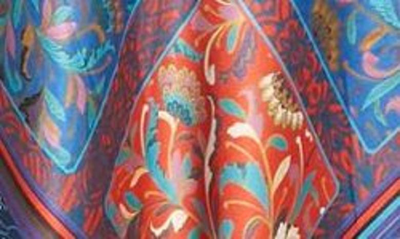 Shop Staud Cubism Mix Print Satin Maxi Dress In Patchwork Foulard