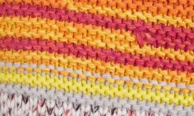 Shop Chloé Stripe Cap Sleeve Cashmere & Wool Sweater In Multicolor 2