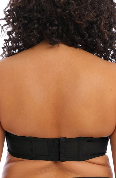 Elomi Smooth Full Figure Strapless Underwire Bra In Black