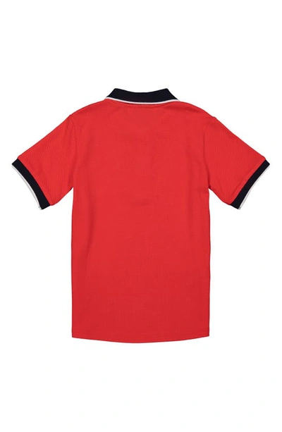 Shop Andy & Evan Piqué Polo In Red