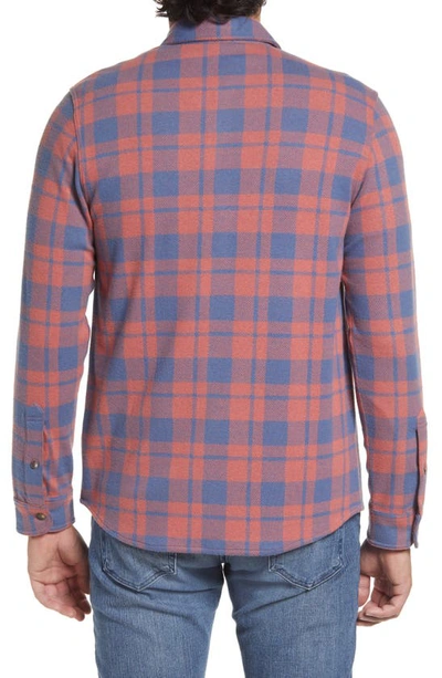 Shop Faherty Legend Buffalo Check Flannel Button-up Shirt In Rose Blue Check