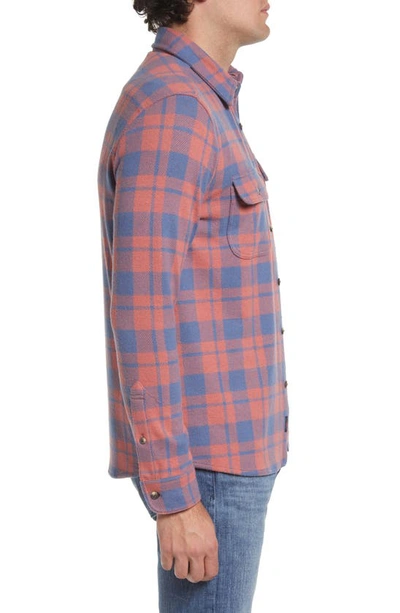 Shop Faherty Legend Buffalo Check Flannel Button-up Shirt In Rose Blue Check