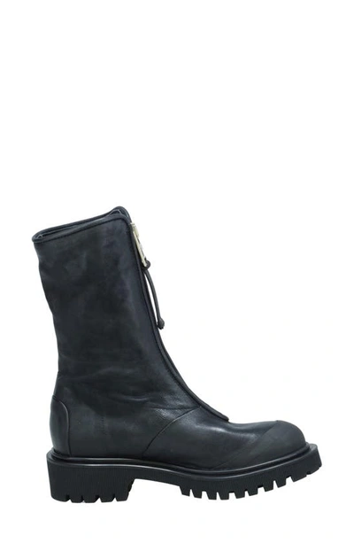 Shop As98 Tobie Lug Sole Combat Boot In Black