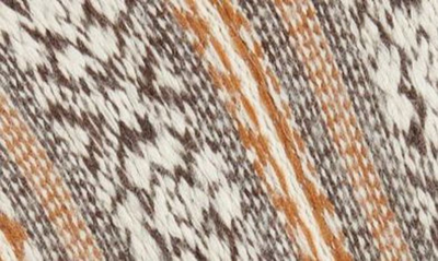Shop Rag & Bone Hollis Fair Isle Wool & Alpaca Blend Scrunch Neck Sweater In Brown Multi
