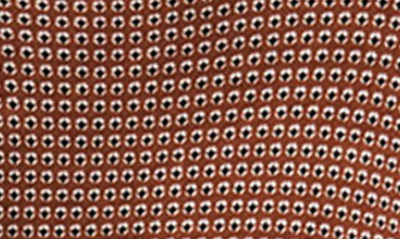 Rag & Bone Shaw Geo Print Paneled Turtleneck Top In Brown Multi