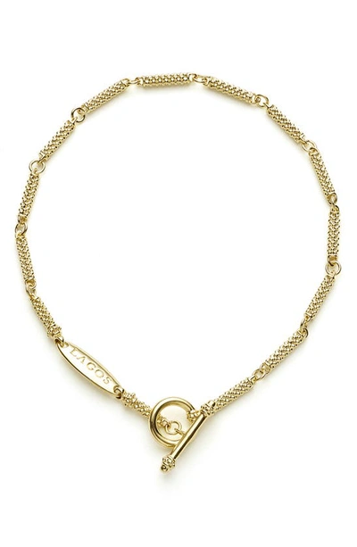 Lagos Signature Caviar Station Bracelet In Gold