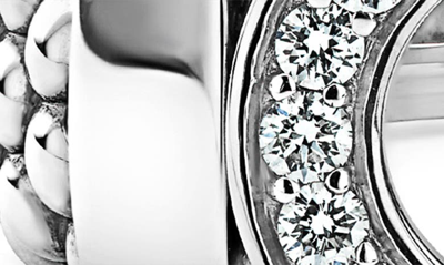 Shop Lagos Caviar Spark Diamond Ring In Silver Diamond